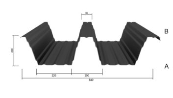 Stahltrapezprofil M 200/420