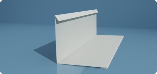 Wandanschlussprofil Pultdach