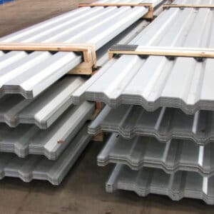 Alutrapezblech M35.1 beidseitig Aluzink