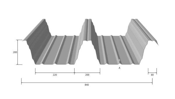 Stahltrapezprofil 200/420