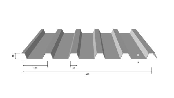 Stahltrapezprofil M 40.183