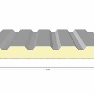 Thermowand sichtbare Verschraubung Trapez