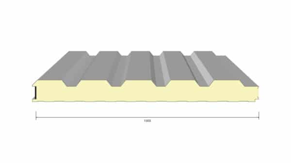 Thermowand sichtbare Verschraubung Trapez